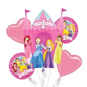 Happy 1st Birthday Disney Princess Balloon Promotion Package